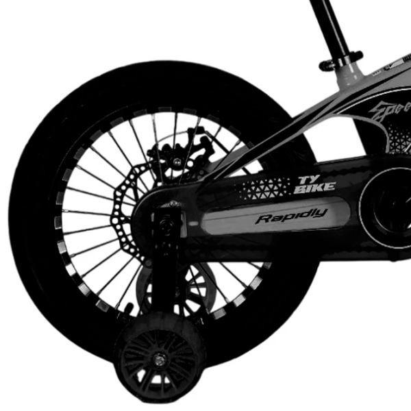 Bicicletă TyBike BK-08 14" 14" Aliaj de magneziu / Gray Black photo 2