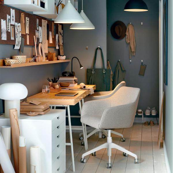 Fotoliu de birou Ikea Tossberg/Langfjall Stofă/ Beige White photo 2