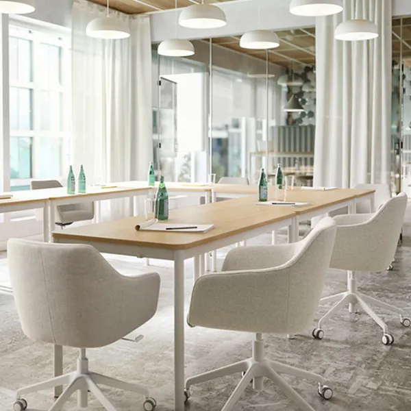 Fotoliu de birou Ikea Tossberg/Langfjall Stofă/ Beige White photo 4