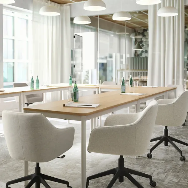 Fotoliu de birou Ikea Tossberg/Langfjall Poliester/ Beige Black photo 4