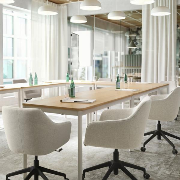 Fotoliu de birou Ikea Tossberg/Langfjall Poliester/ Beige Black photo 4