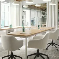 Офисное кресло Ikea Tossberg/Langfjall Полиэстер/ Бежевый Черный photo 4