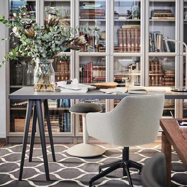 Fotoliu de birou Ikea Tossberg/Langfjall Poliester/ Beige Black photo 5