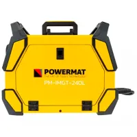 Сварочный аппарат Powermat PM-IMGT-240L 220 В полуавтоматическая (MIG/MAG), ручная дуговая (MMA), аргонно-дуговая (TIG) / Желтый photo 3