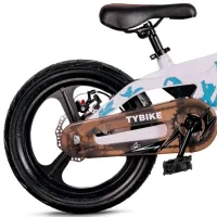 Велосипед TyBike BK-09 20" 20" Магниевый сплав / Серый White photo 2