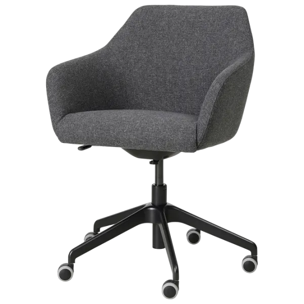 Fotoliu de birou Ikea Tossberg/Langfjall Poliester/ Dark Gray Black photo 1