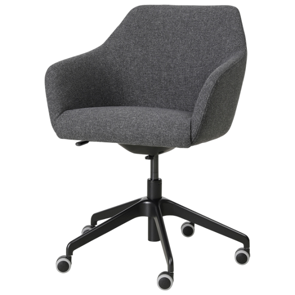 Fotoliu de birou Ikea Tossberg/Langfjall Poliester/ Dark Gray Black photo 1