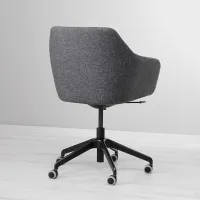 Офисное кресло Ikea Tossberg/Langfjall Полиэстер/ Тёмно-серый Черный photo 3