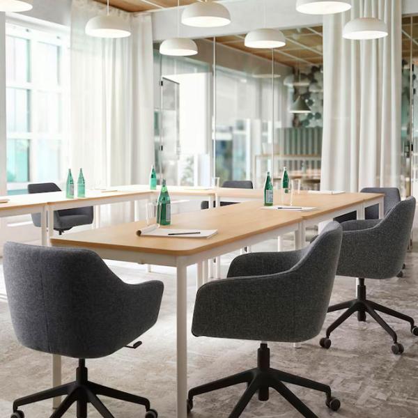 Fotoliu de birou Ikea Tossberg/Langfjall Poliester/ Dark Gray Black photo 4