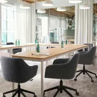 Офисное кресло Ikea Tossberg/Langfjall Полиэстер/ Тёмно-серый Черный photo 4