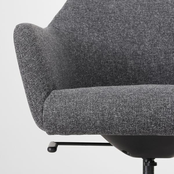 Fotoliu de birou Ikea Tossberg/Langfjall Poliester/ Dark Gray Black photo 6