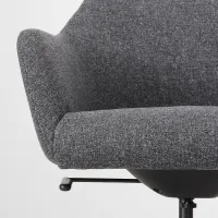 Офисное кресло Ikea Tossberg/Langfjall Полиэстер/ Тёмно-серый Черный photo 6