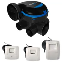 Вентиляция Aldes Kit EasyHOME HYGRO Classic Черный / 32 дБ