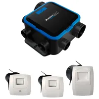 Ventilație Aldes Kit EasyHOME HYGRO COMPACT Classic Black / 32 dB