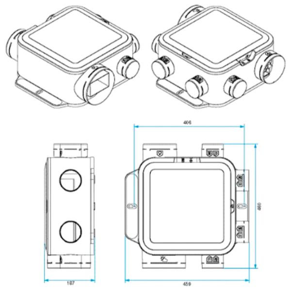 Вентиляция Aldes Kit EasyHOME HYGRO COMPACT Classic Черный / 32 дБ photo 6 Вентиляция Aldes Kit EasyHOME HYGRO COMPACT Classic Черный / 32 дБ photo 6