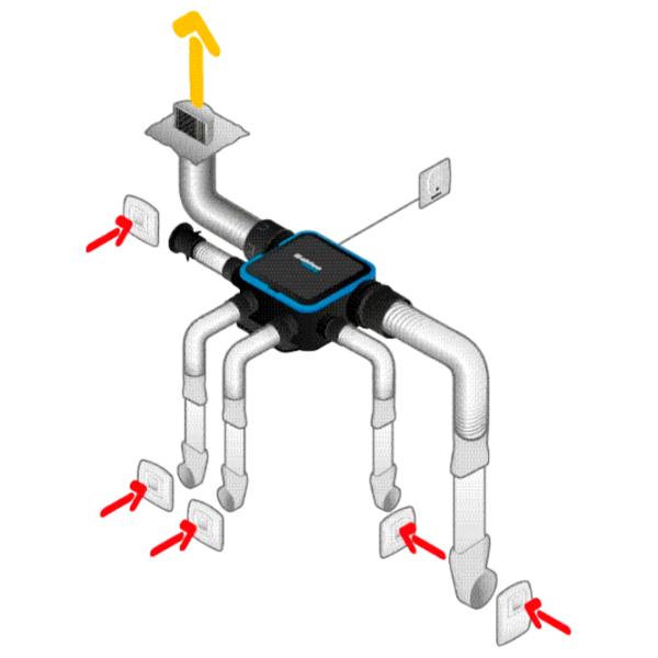 Вентиляция Aldes Kit EasyHOME HYGRO COMPACT Classic Черный / 32 дБ photo 7 Вентиляция Aldes Kit EasyHOME HYGRO COMPACT Classic Черный / 32 дБ photo 7