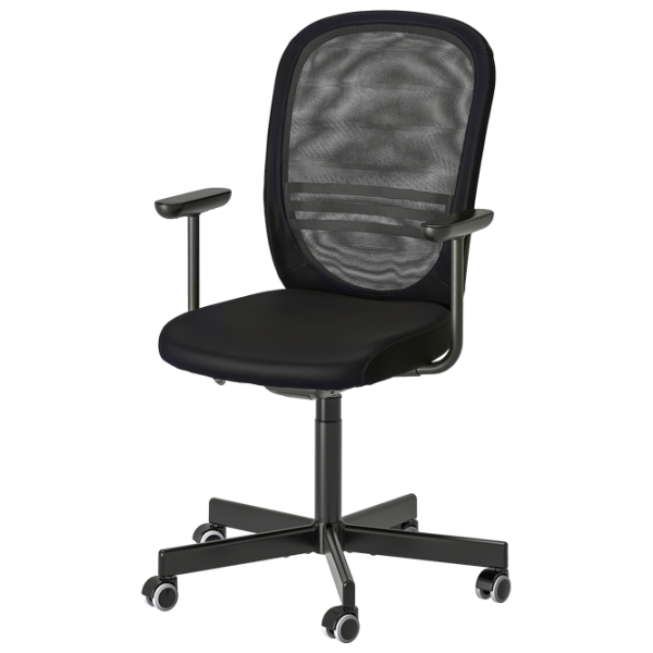 Fotoliu de birou Ikea Flintan Stofă/ Black  photo 1