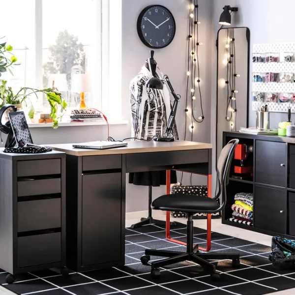 Fotoliu de birou Ikea Orfjall/Vissle Stofă/ Black  photo 6