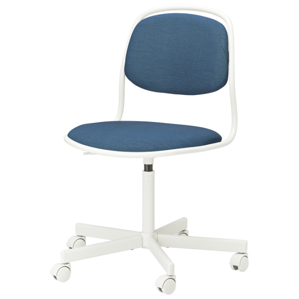 Fotoliu de birou Ikea Orfjall/Vissle Stofă/ Blue White photo 1