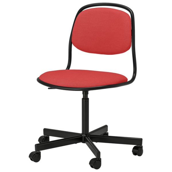 Fotoliu de birou Ikea Orfjall/Vissle Stofă/ Red Black photo 1