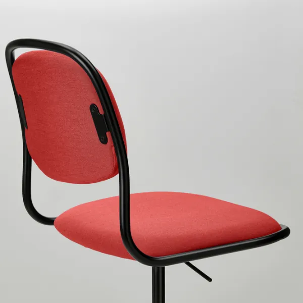 Fotoliu de birou Ikea Orfjall/Vissle Stofă/ Red Black photo 3