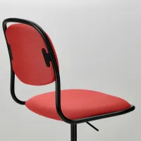 Fotoliu de birou Ikea Orfjall/Vissle Stofă/ Red Black photo 3