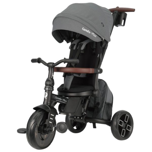 Triciclu Qplay Comfo Max 25 kg / Gray photo 1