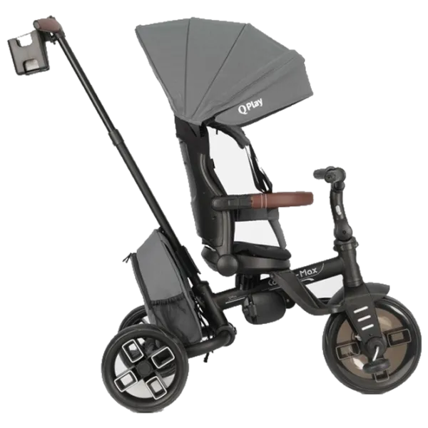 Triciclu Qplay Comfo Max 25 kg / Gray photo 3