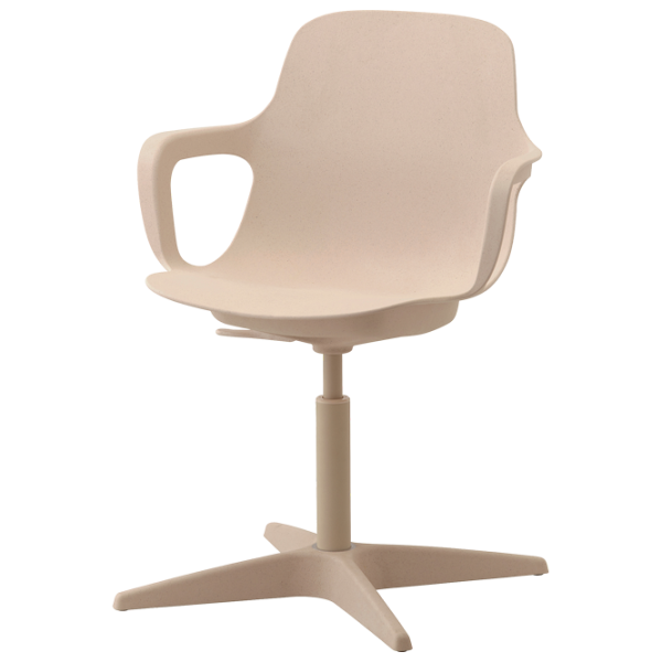 Fotoliu de birou Ikea Odger Plastic/ Beige  photo 1