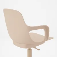 Fotoliu de birou Ikea Odger Plastic/ Beige photo 2