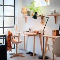 Fotoliu de birou Ikea Odger Plastic/ Beige photo 7