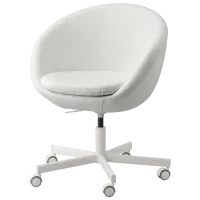 Fotoliu de birou Ikea Skruvsta/Vissle Stofă/ White 