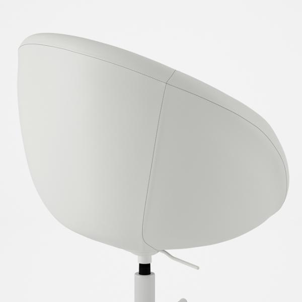 Fotoliu de birou Ikea Skruvsta/Vissle Stofă/ White  photo 2