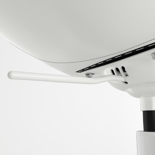 Fotoliu de birou Ikea Skruvsta/Vissle Stofă/ White  photo 4