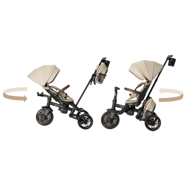 Трицикл Qplay Comfo Max 25 кг / Бежевый photo 2