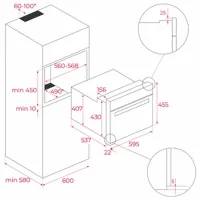 Cuptor încorporabil Teka HLC 84-G1 BM 2500 W/ Black photo 6