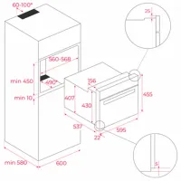 Cuptor încorporabil Teka HLC 8440 C FBK 2500 W/ Black photo 9