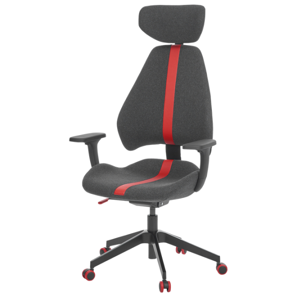 Scaun Gaming Ikea Gruppspel Black Gray photo 1 Scaun Gaming Ikea Gruppspel Black Gray photo 1