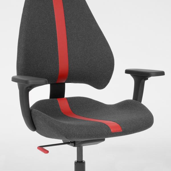 Scaun Gaming Ikea Gruppspel Black Gray photo 2 Scaun Gaming Ikea Gruppspel Black Gray photo 2