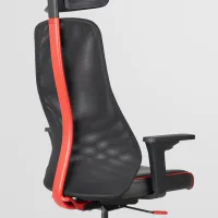 Игровое кресло Ikea Matchspel Red Черный photo 3