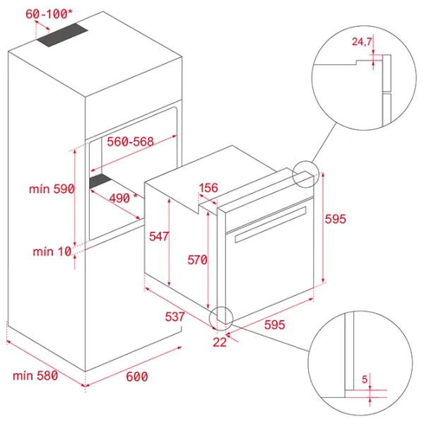 Cuptor încorporabil Teka HLB 8400 WH 3215 W/ White photo 10 Cuptor încorporabil Teka HLB 8400 WH 3215 W/ White photo 10