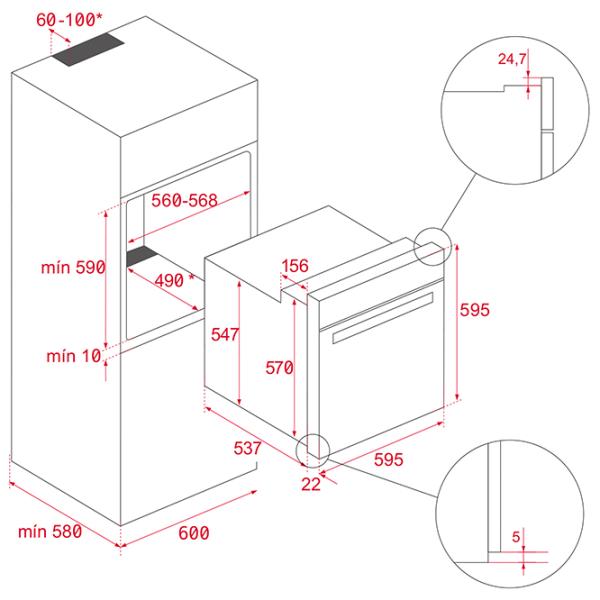 Cuptor încorporabil Teka HLB 8400 WH 3215 W/ White photo 10 Cuptor încorporabil Teka HLB 8400 WH 3215 W/ White photo 10