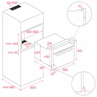 Cuptor încorporabil Teka HLC 8470 SC BK 3000 W/ Black photo 10