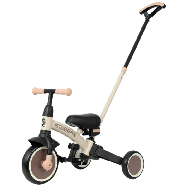 Трицикл Qplay Stager 3 in 1 25 кг / Коричневый photo 1