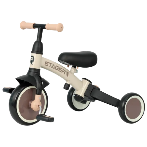 Трицикл Qplay Stager 3 in 1 25 кг / Коричневый photo 2