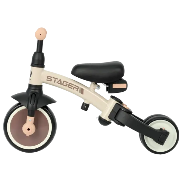 Трицикл Qplay Stager 3 in 1 25 кг / Коричневый photo 4