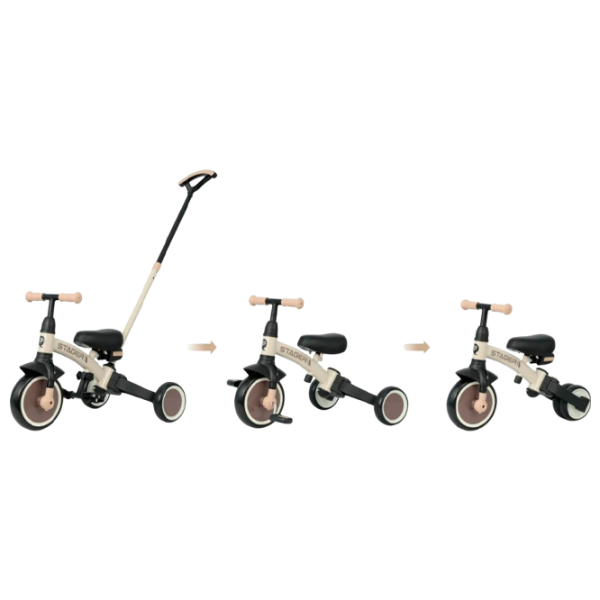 Трицикл Qplay Stager 3 in 1 25 кг / Коричневый photo 6