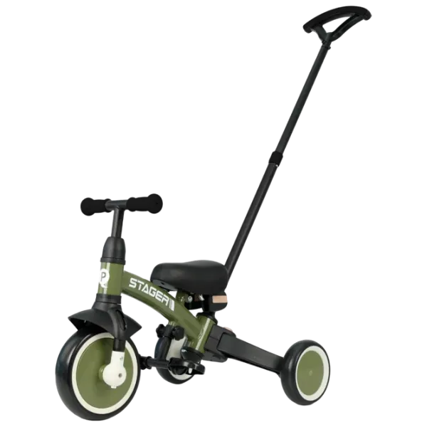 Трицикл Qplay Stager 3 in 1 25 кг / Зеленый photo 1