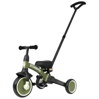 Triciclu Qplay Stager 3 in 1 25 kg / Green
