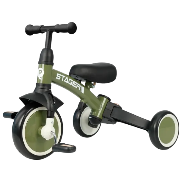 Трицикл Qplay Stager 3 in 1 25 кг / Зеленый photo 2